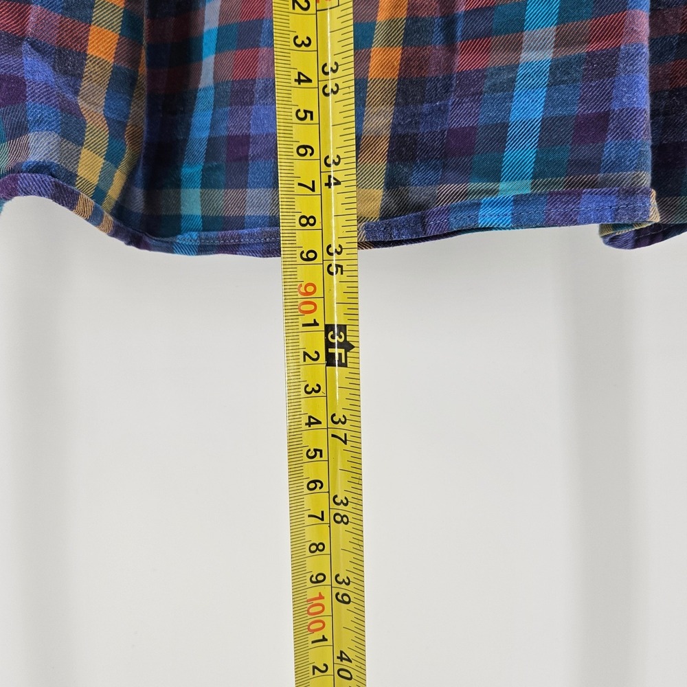 Alan‎ Flusser Men's Long Sleeve Plaid Button-Down Shirt - Picture 9 of 10